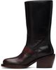 Dries Van Noten Dries Van Noten Black & Red Buckled Leather Boots - 3