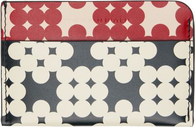 Dries Van Noten Dries Van Noten Black & Red Calfskin Card Holder