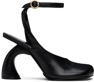 Dries Van Noten Dries Van Noten Black Asymmetric Heels