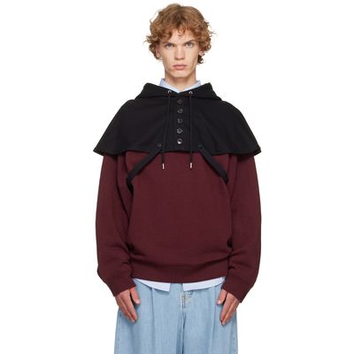 Dries Van Noten Dries Van Noten Black Cape Hoodie