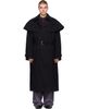Dries Van Noten Dries Van Noten Black Cape Trench Coat - 1