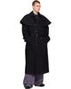 Dries Van Noten Dries Van Noten Black Cape Trench Coat - 4