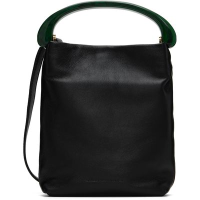 Dries Van Noten Dries Van Noten Black Chrome Lamb Leather Small Bag