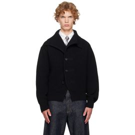 Dries Van Noten Dries Van Noten Black Chunky Wool Cardigan