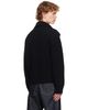 Dries Van Noten Dries Van Noten Black Chunky Wool Cardigan - 3