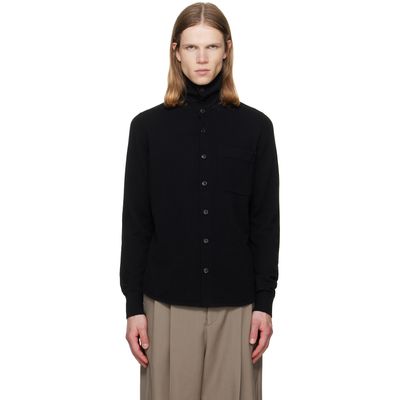 Dries Van Noten Dries Van Noten Black Collar Cashmere Cardigan