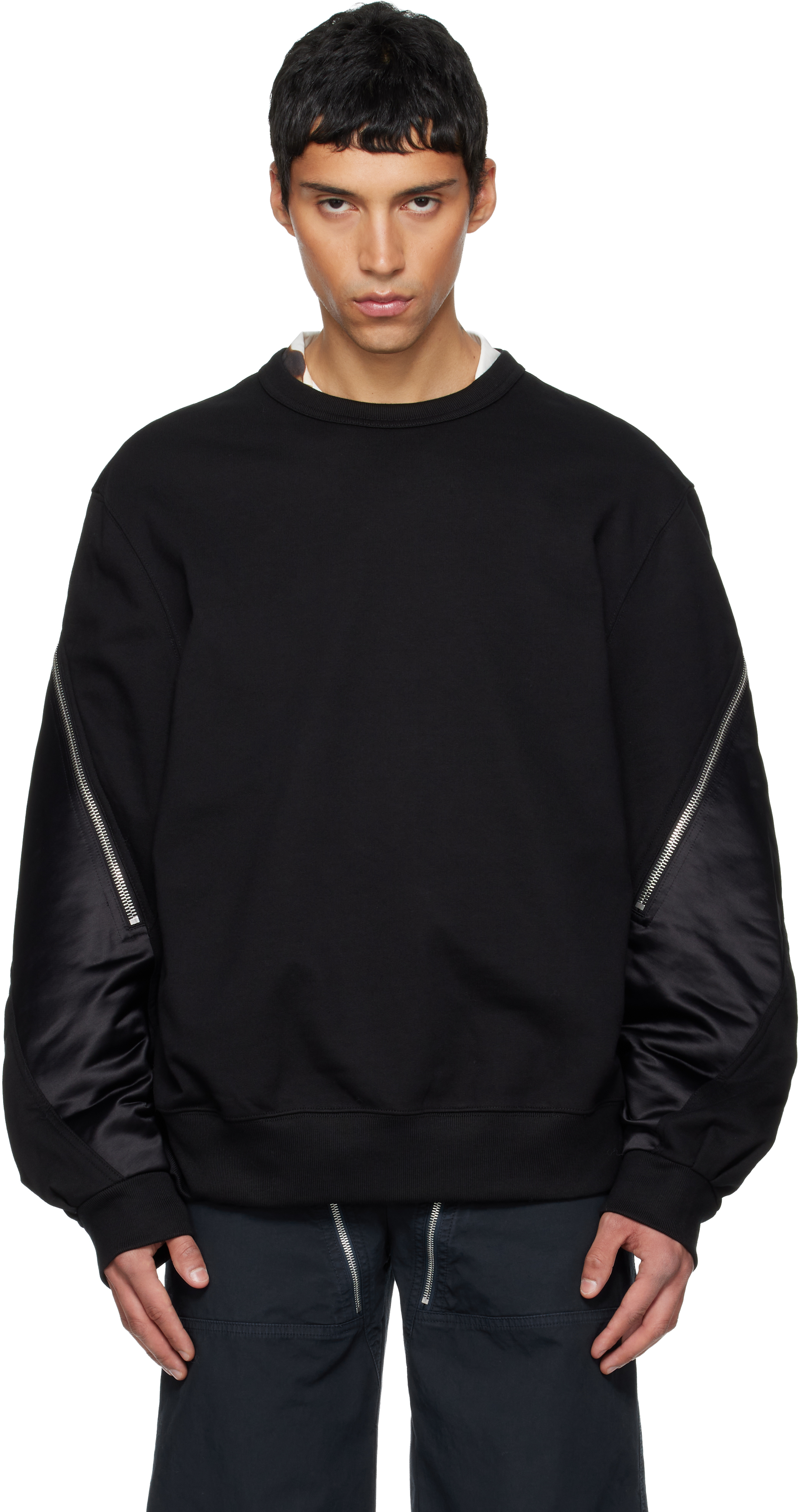 Dries Van Noten - Black Contrast Sweatshirt
