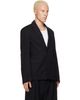 Dries Van Noten Dries Van Noten Black Cotton & Wool Twill Blazer - 2