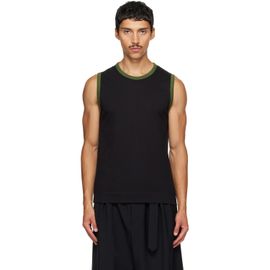 Dries Van Noten Dries Van Noten Black Cotton Tank Top