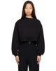 Dries Van Noten Dries Van Noten Black Cropped Sweatshirt - 1