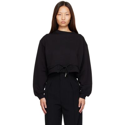Dries Van Noten Dries Van Noten Black Cropped Sweatshirt