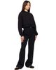 Dries Van Noten Dries Van Noten Black Cropped Sweatshirt - 4
