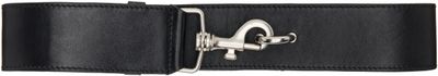 Dries Van Noten Dries Van Noten Black Elasticized Leather Belt