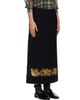 Dries Van Noten Dries Van Noten Black Embroidered Wool Maxi Skirt - 2