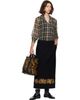 Dries Van Noten Dries Van Noten Black Embroidered Wool Maxi Skirt - 4