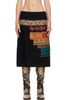 Dries Van Noten Dries Van Noten Black Embroidered Wool Skirt - 1