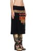 Dries Van Noten Dries Van Noten Black Embroidered Wool Skirt - 2