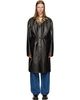 Dries Van Noten Dries Van Noten Black Floral Collar Coat - 1