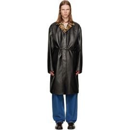 Dries Van Noten Dries Van Noten Black Floral Collar Coat