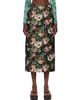 Dries Van Noten Dries Van Noten Black Floral Maxi Skirt - 1
