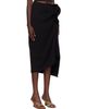 Dries Van Noten Dries Van Noten Black Gathered Midi Skirt - 2