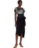 Dries Van Noten Dries Van Noten Black Gathered Midi Skirt - 4
