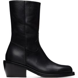 Dries Van Noten Dries Van Noten Black High Leather Boots
