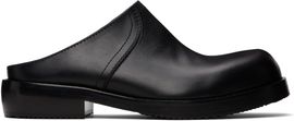 Dries Van Noten Dries Van Noten Black Leather Clog Loafers