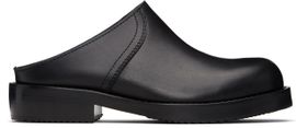 Dries Van Noten Dries Van Noten Black Leather Clogs