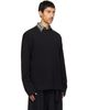 Dries Van Noten Dries Van Noten Black Long Sleeve Cotton T-shirt - 2