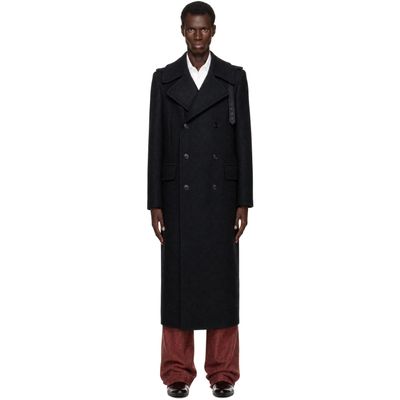 Dries Van Noten Dries Van Noten Black Long Wool Coat