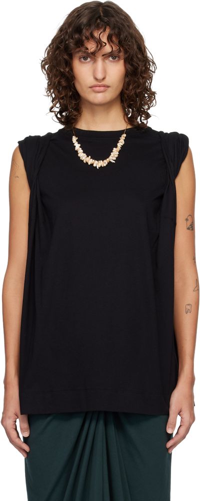 Dries Van Noten Dries Van Noten Black Loose Sleeveless T-shirt