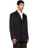 Dries Van Noten Dries Van Noten Black Oversized Jacquard Blazer - 2