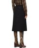 Dries Van Noten Dries Van Noten Black Paisley Jacquard Midi Skirt - 3