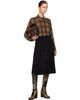 Dries Van Noten Dries Van Noten Black Paisley Jacquard Midi Skirt - 4