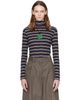 Dries Van Noten Dries Van Noten Black Ribbed Cotton Turtleneck - 1