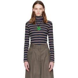 Dries Van Noten Dries Van Noten Black Ribbed Cotton Turtleneck