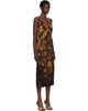 Dries Van Noten Dries Van Noten Black Satin Midi Dress - 2