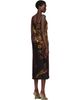 Dries Van Noten Dries Van Noten Black Satin Midi Dress - 3