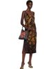 Dries Van Noten Dries Van Noten Black Satin Midi Dress - 4