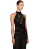 Dries Van Noten Dries Van Noten Black Sequinned Wrap Halter Blouse - 2