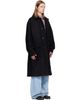 Dries Van Noten Dries Van Noten Black Single-Breasted Wool Coat - 2