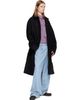 Dries Van Noten Dries Van Noten Black Single-Breasted Wool Coat - 4