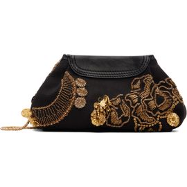 Dries Van Noten Dries Van Noten Black Small Embroidered Clutch