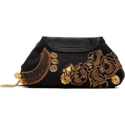 Dries Van Noten Dries Van Noten Black Small Embroidered Clutch