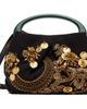 Dries Van Noten Dries Van Noten Black Small Embroidered Fold Bag - 1