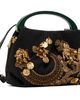 Dries Van Noten Dries Van Noten Black Small Embroidered Fold Bag - 2