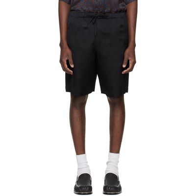 Dries Van Noten Dries Van Noten Black Viscose Shorts