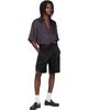 Dries Van Noten Dries Van Noten Black Viscose Shorts - 4