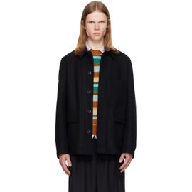 Dries Van Noten Dries Van Noten Black Wool Melton Jacket
